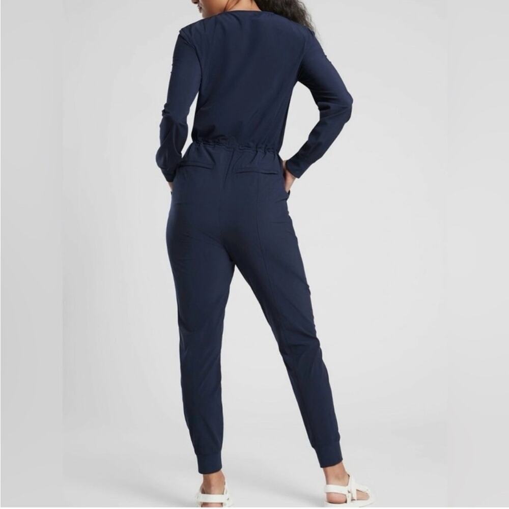 Athleta Zuma Navy Blue Women's Jumpsuit Size Small - Picture 2 of 5
